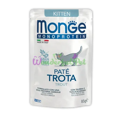 Влажный корм MONGE CAT MONOPROTEIN 100% Kitten Trout 85 г