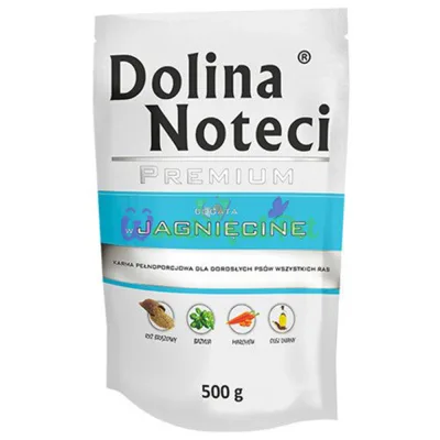 Пауч Dolina Noteci Dog Premium Lamb 500 г