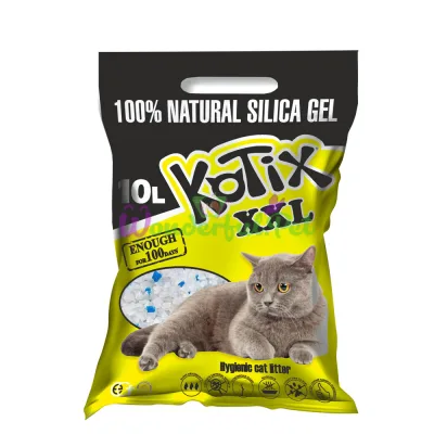 Силикагелевый наполнитель KOTIX Cat Litter Silica gel XXL 10 л