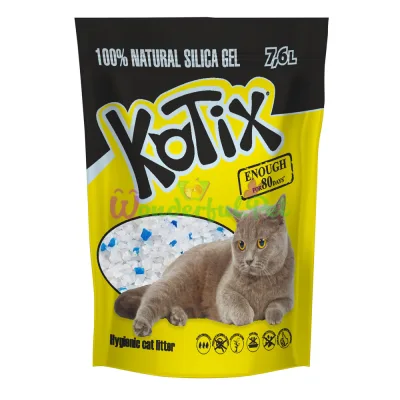 Силикагелевый наполнитель KOTIX Cat Litter Silica gel 7.6 л