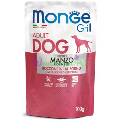 Влажный корм MONGE DOG GRILL Beef 100 г